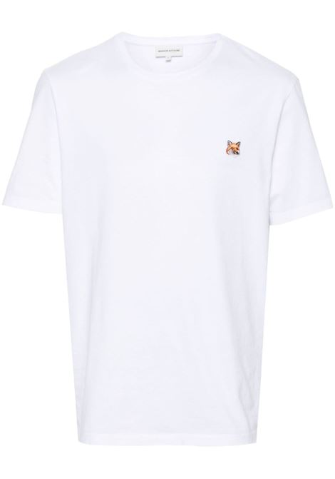 White Fox-motif T-shirt - men- MAISON KITSUNE men